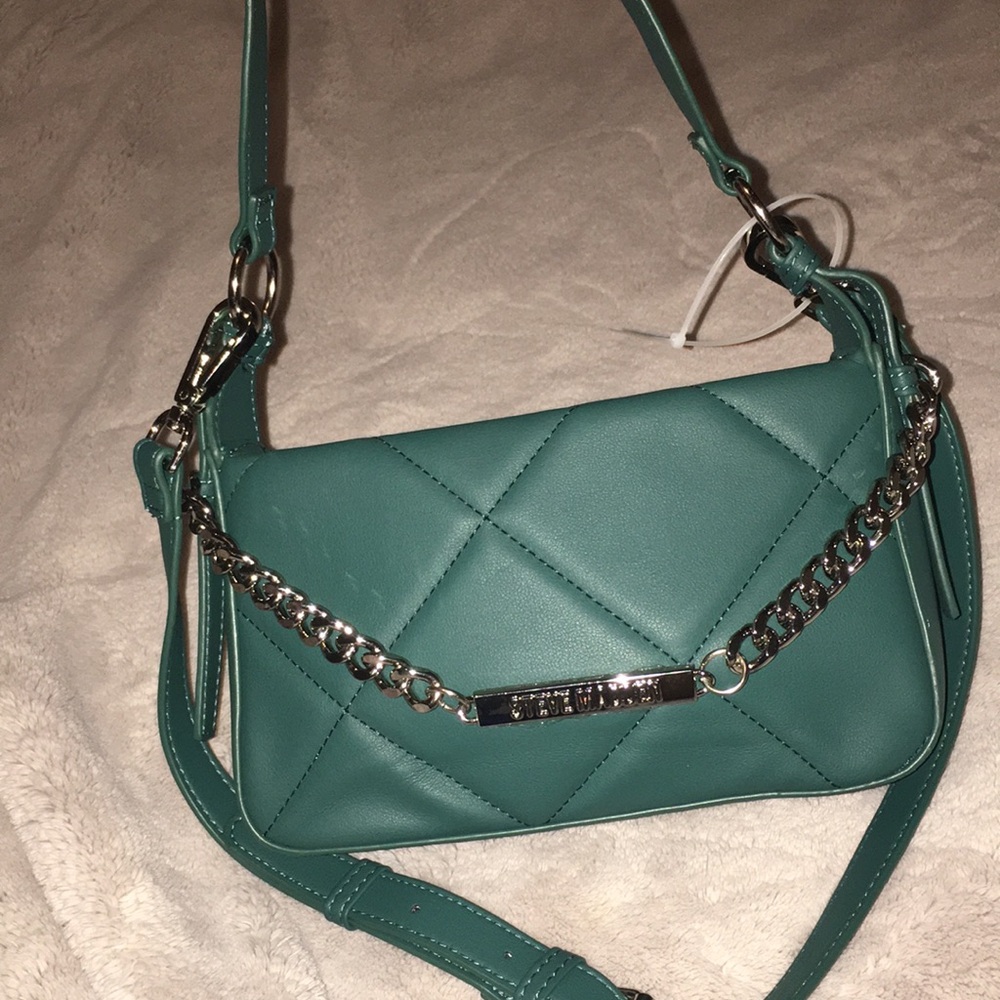 Green Steve Madden Bag/ Steve Madden purse/ Quilted purse/ NWOT
